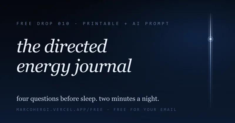 The Directed Energy Journal — inside the drop