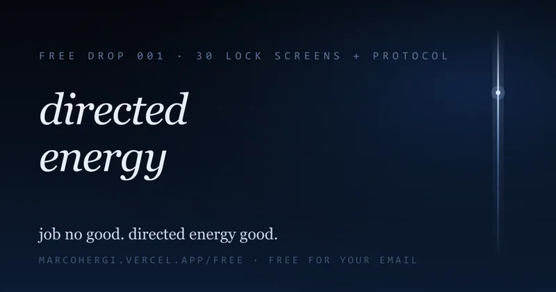 Directed Energy — inside the drop