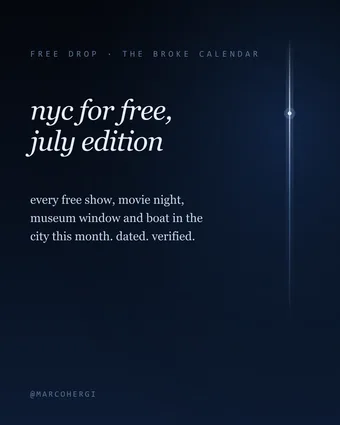 NYC For Free (July) preview 1