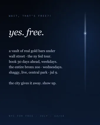 NYC For Free (July) preview 3