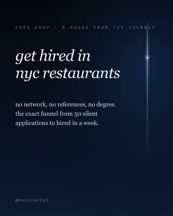Get Hired in NYC Restaurants preview 1