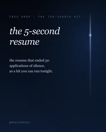 The 5-Second Resume preview 1