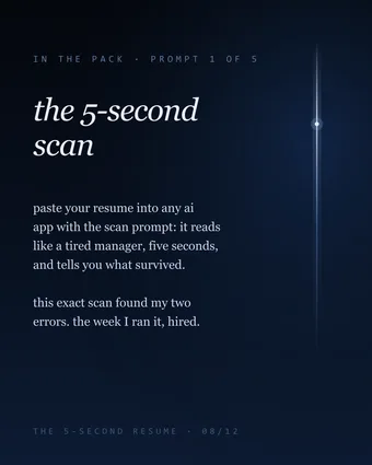 The 5-Second Resume preview 3